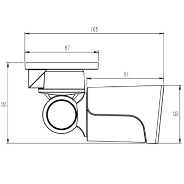 Ceiling Mount Product Dimensions